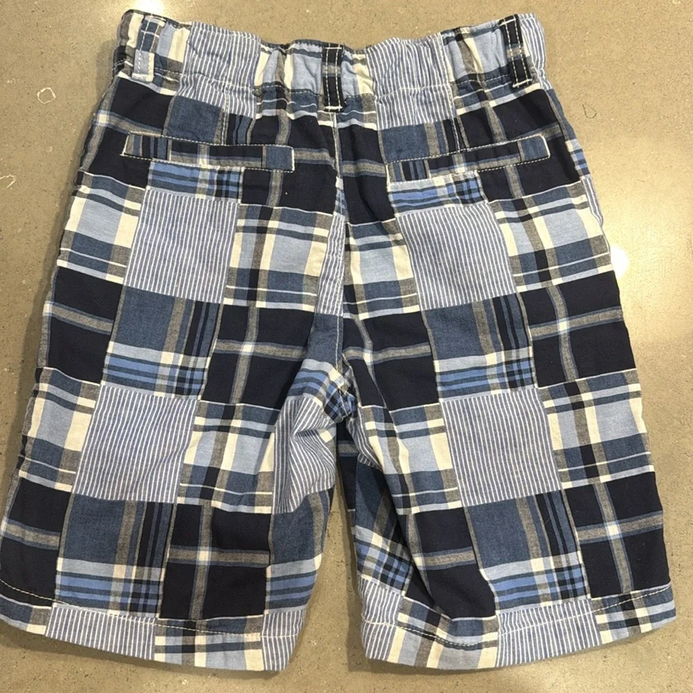 GYMBOREE boy’s size 7 blue madras shorts